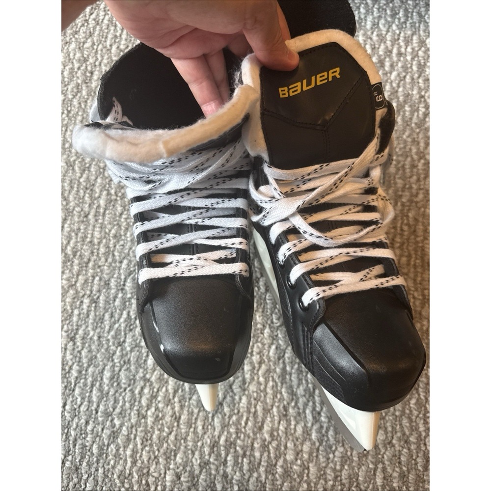 Bauer Supreme Ice Hockey Skates Black Tuuk S140 Size 7.5 Excellent Condition - Picture 3 of 6
